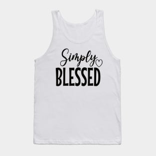 Simply Blessed Graphic Design Tank Top